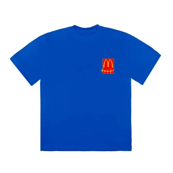 Travis Scott McDonald's Cactus Jack Action Figure Series T-shirt III Royal Large